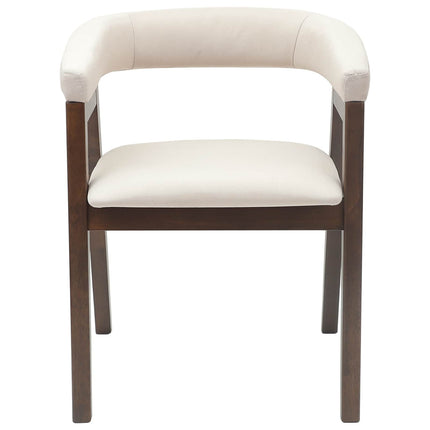 Spisestole 2 stk. Massiv Gummitræ Lys Brun 54 x 57 x 73 cm