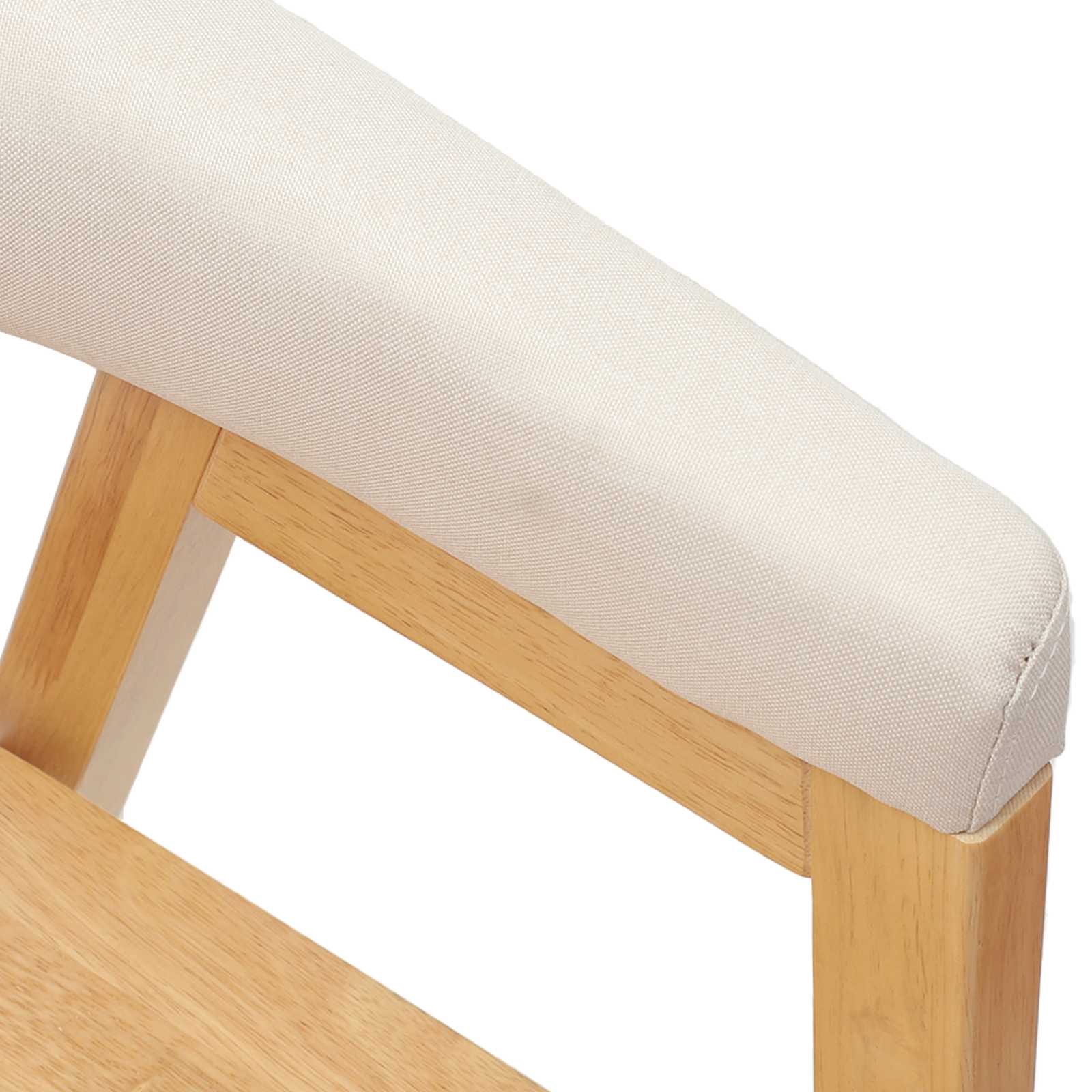 Spisestole 2 pcs Naturfarvet 54 x 57 x 73 cm Massiv Gummitræ