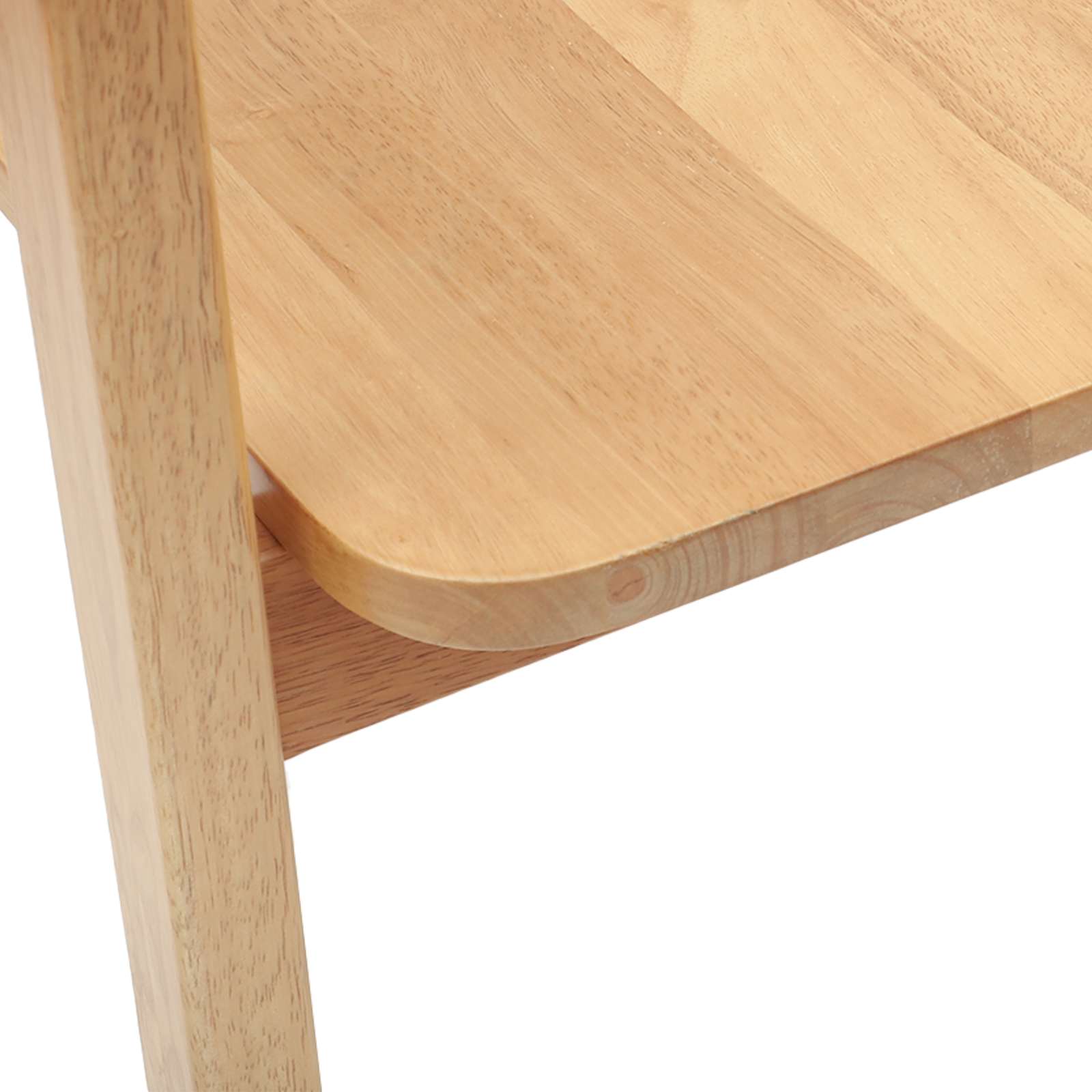 Spisestole 2 pcs Naturfarvet 54 x 57 x 73 cm Massiv Gummitræ