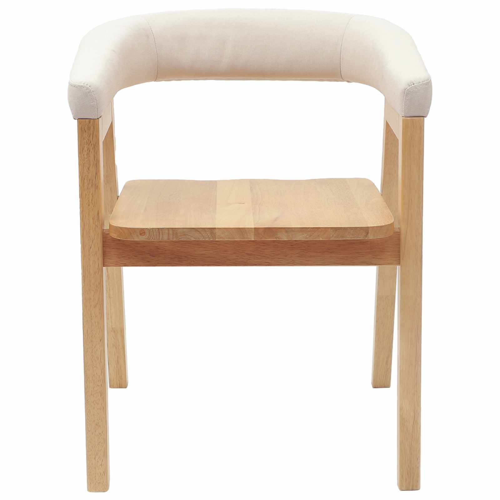 Spisestole 2 pcs Naturfarvet 54 x 57 x 73 cm Massiv Gummitræ