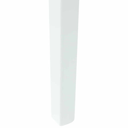 Spisestole 2 stk. Massiv Gummitræ Hvid 54 x 57 x 73 cm