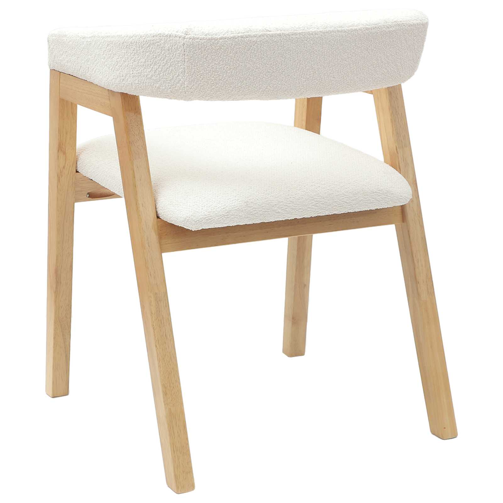 Spisestole 2 pcs Naturfarvet 54 x 57 x 73 cm Massiv Gummitræ