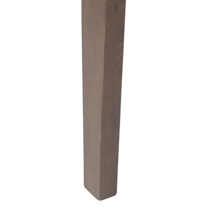 Spisestole 2 stk. Massiv Gummitræ Lys Brun 42 x 47,5 x 81 cm