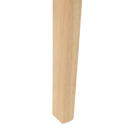 Spisestole 2 stk. Massiv Gummitræ Naturfarvet 42 x 47,5 x 81 cm