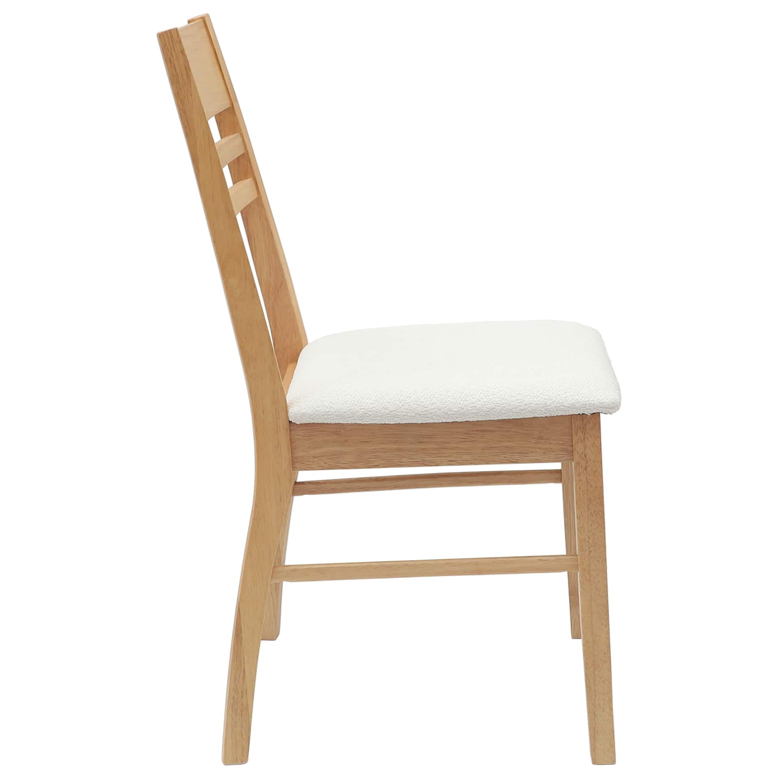 Spisestole 2 pcs Naturfarvet 43 x 54 x 89 cm Massiv Gummitræ