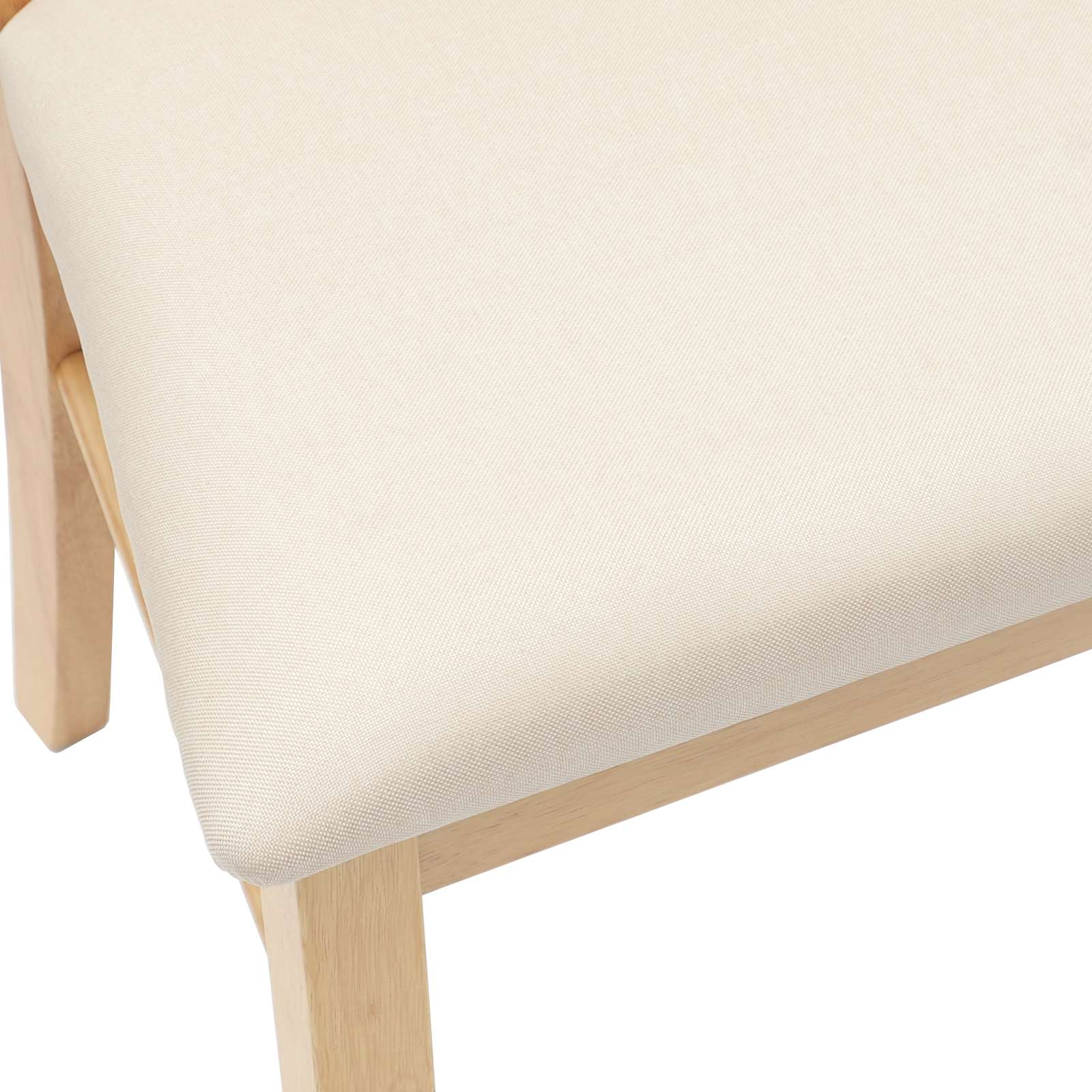 Spisestole 2 pcs Naturfarvet 50 x 52,5 x 91 cm Massiv Gummitræ