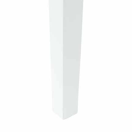 Spisestole 2 stk. Massiv Gummitræ Hvid 50 x 52,5 x 91 cm