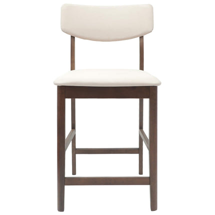Spisestole 2 stk. Massiv Gummitræ Lys Brun 48 x 49 x 95 cm