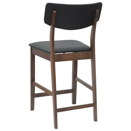 Spisestole 2 stk. Massiv Gummitræ Lys Brun 48 x 49 x 95 cm