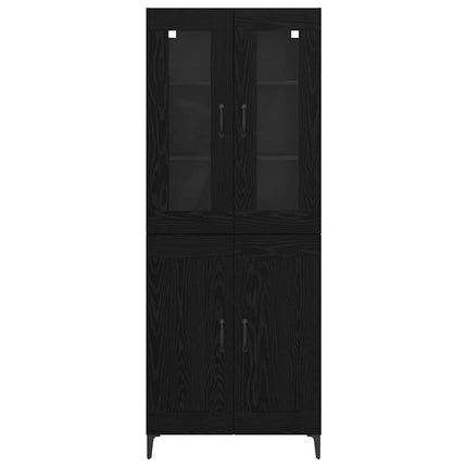 Highboard Sort eg 69,5 x 34 x 180 cm Konstrueret træ
