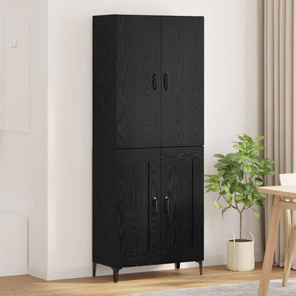 Highboard Sort eg 69,5 x 34 x 180 cm Konstrueret træ