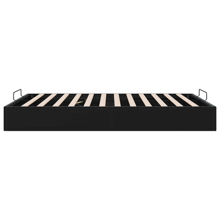 Ottoman Sengestel Sort 153 x 203 cm Fløjl
