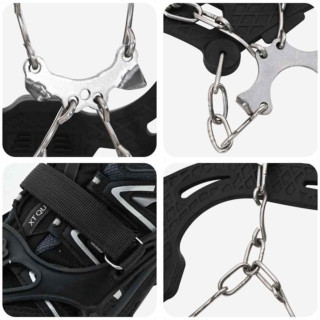 Isklæd til sko Sort M Termoplastisk elastomer & Rustfrit stål