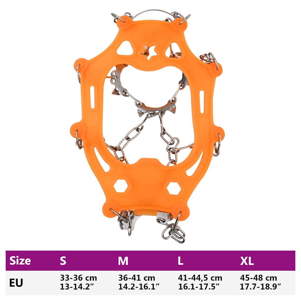 Isklæd til sko Orange L Termoplastisk elastomer & Rustfrit stål