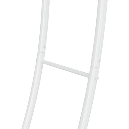 Dobbelt bryllupsbue Hvid 220 x 45 x 200 cm Stål