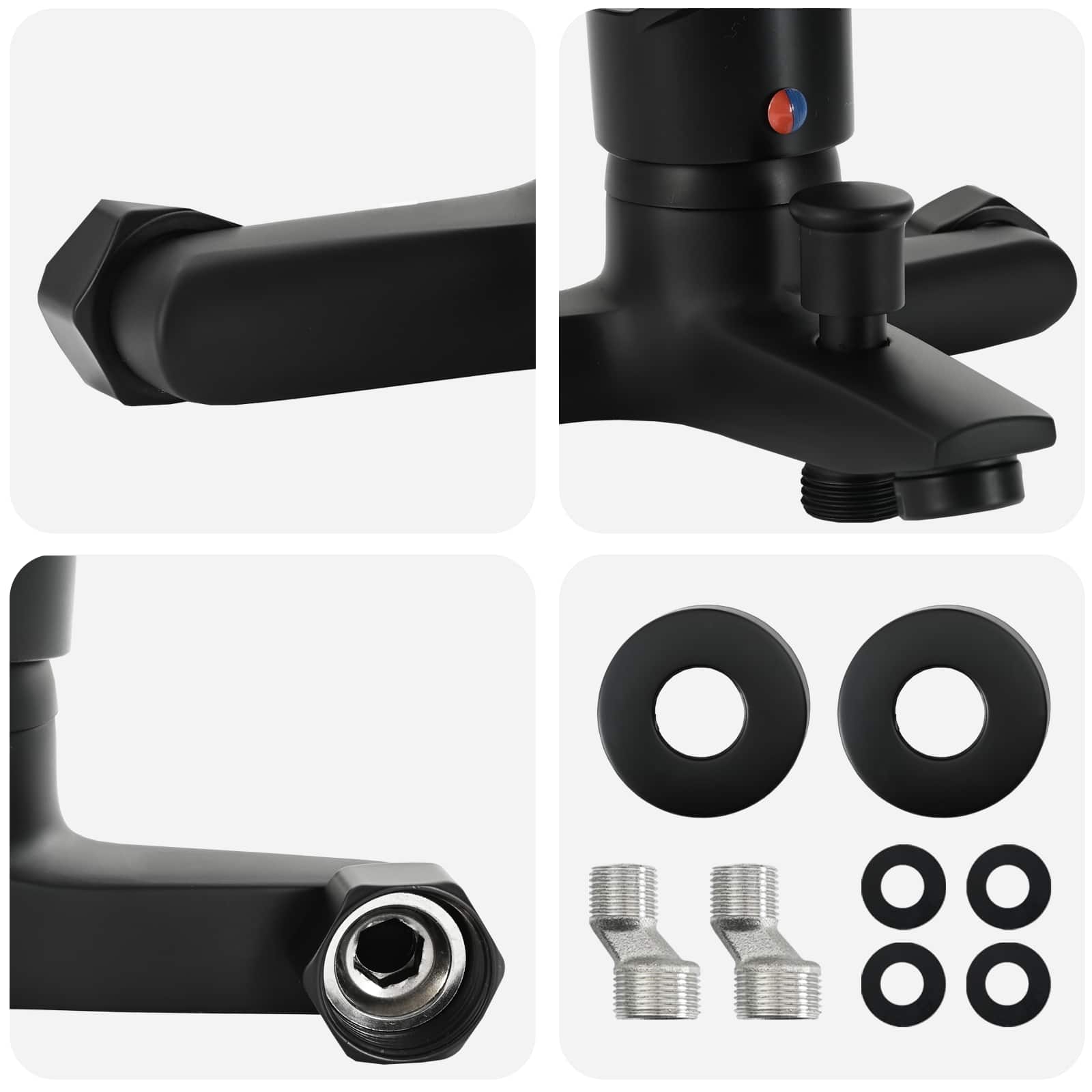 Bruser Mixer Vandhane Sort G 1 / 2 tommer