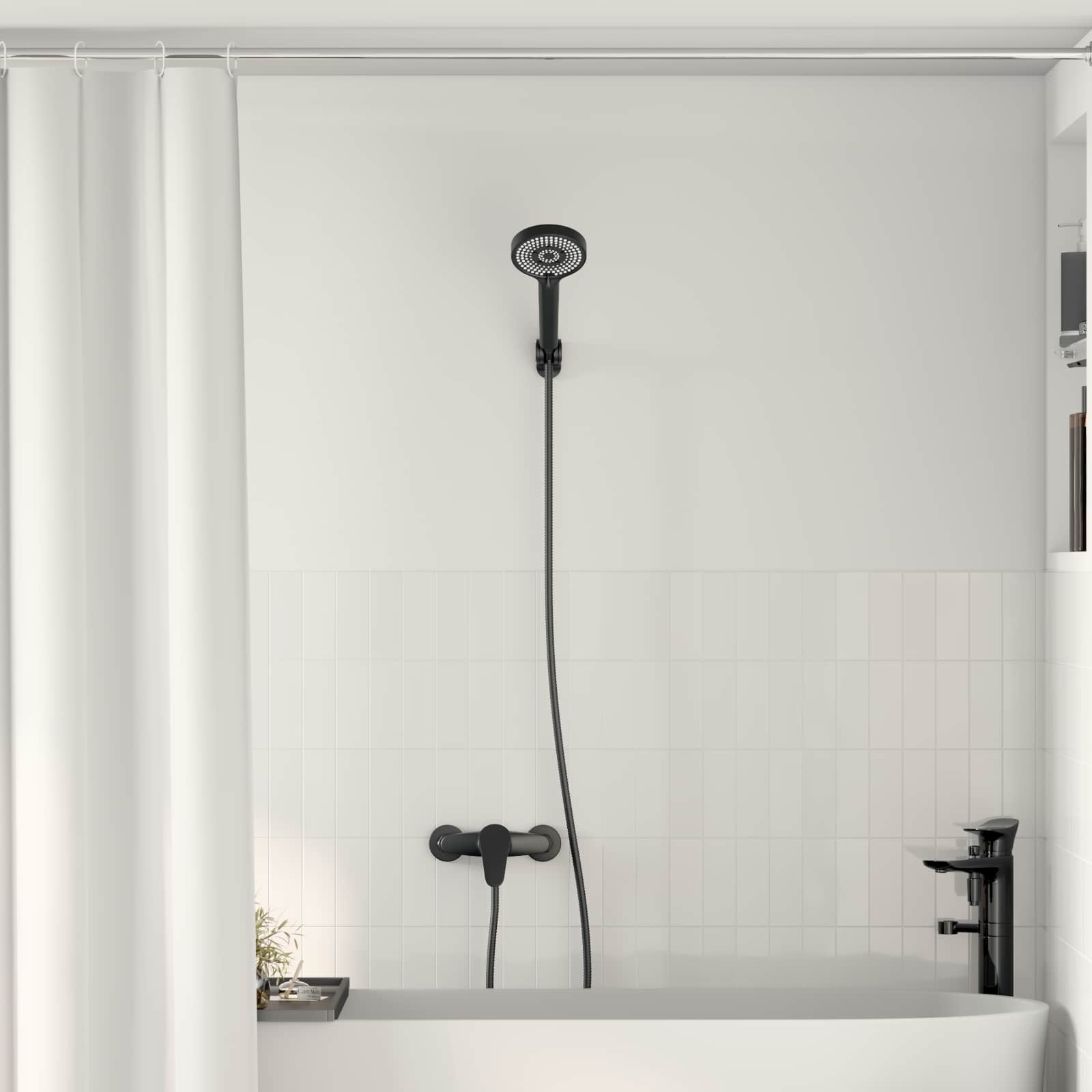 Bruserhoved Sæt Sort G 1 / 2 tommer