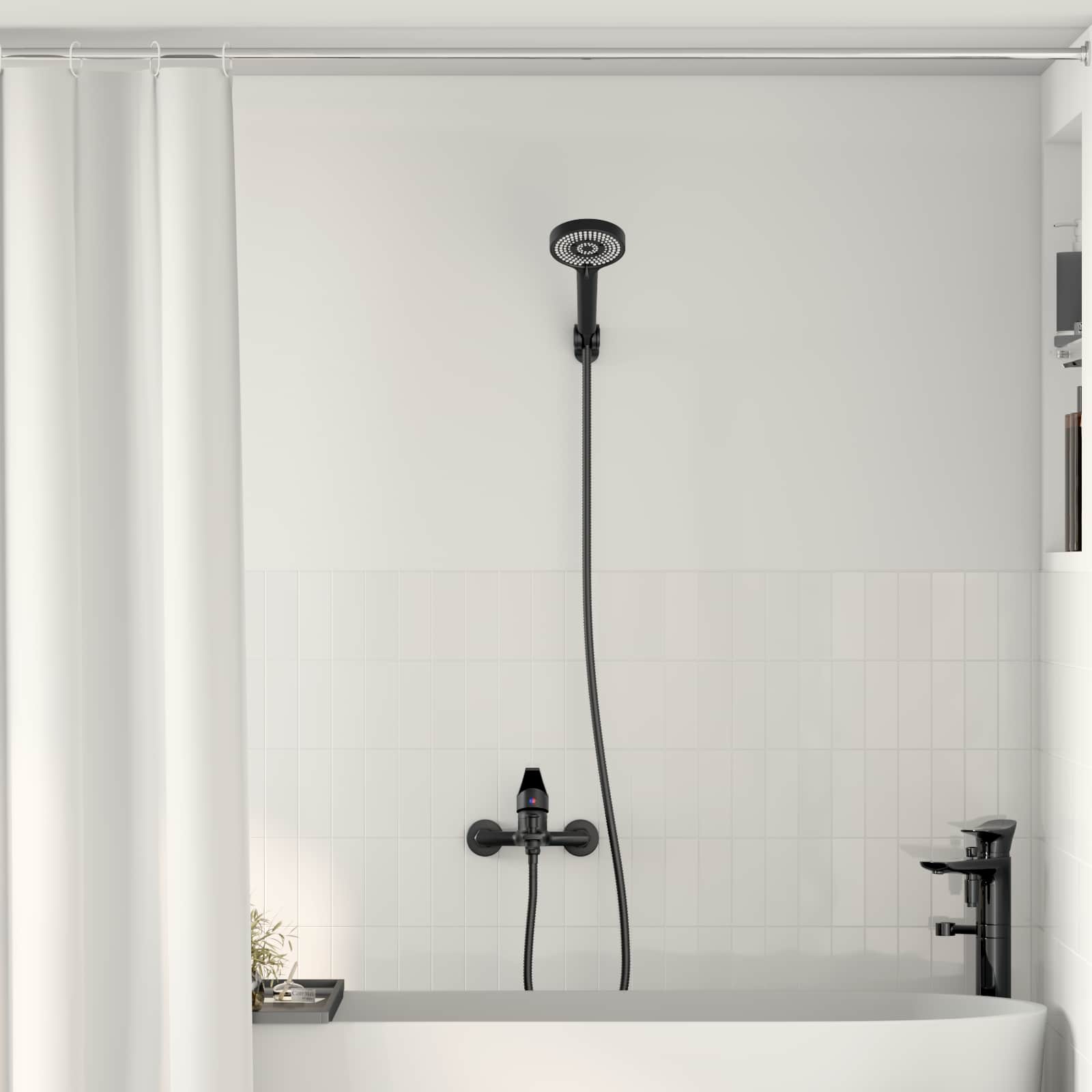 Bruserhoved Sæt Sort G 1 / 2 tommer