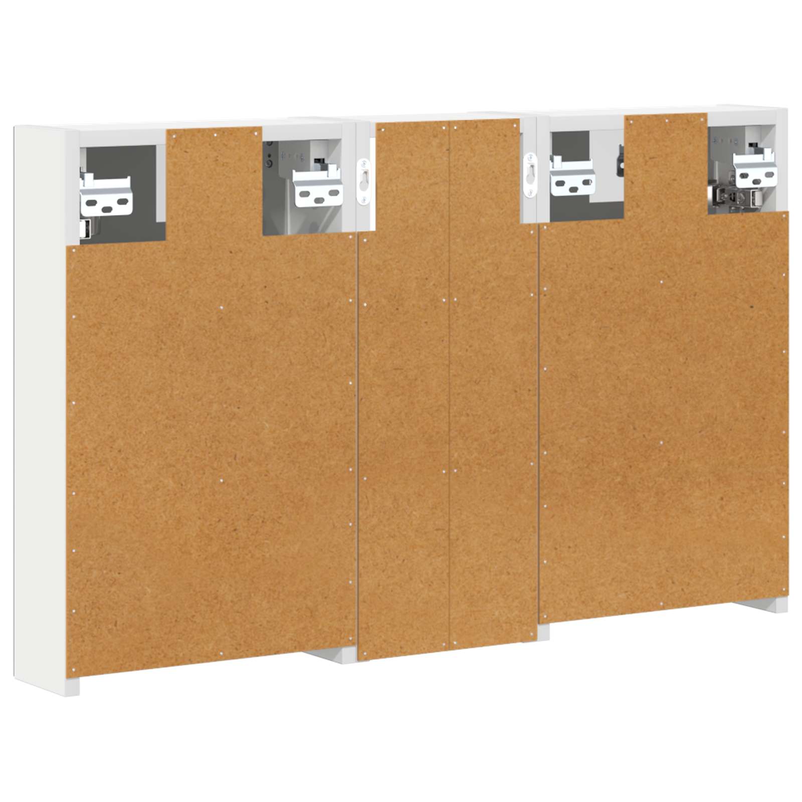 Badeværelsesskabsæt 3 pcs 80 x 10,5 x 50 cm Konstrueret træ