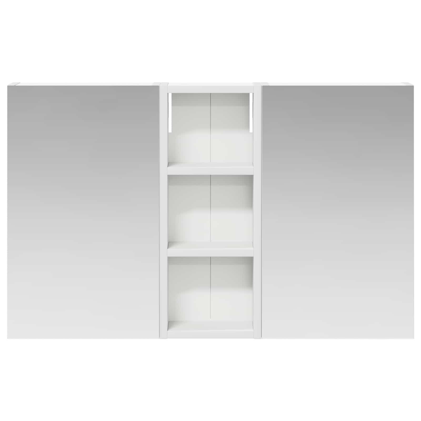 Badeværelsesskabsæt 3 pcs 80 x 10,5 x 50 cm Konstrueret træ