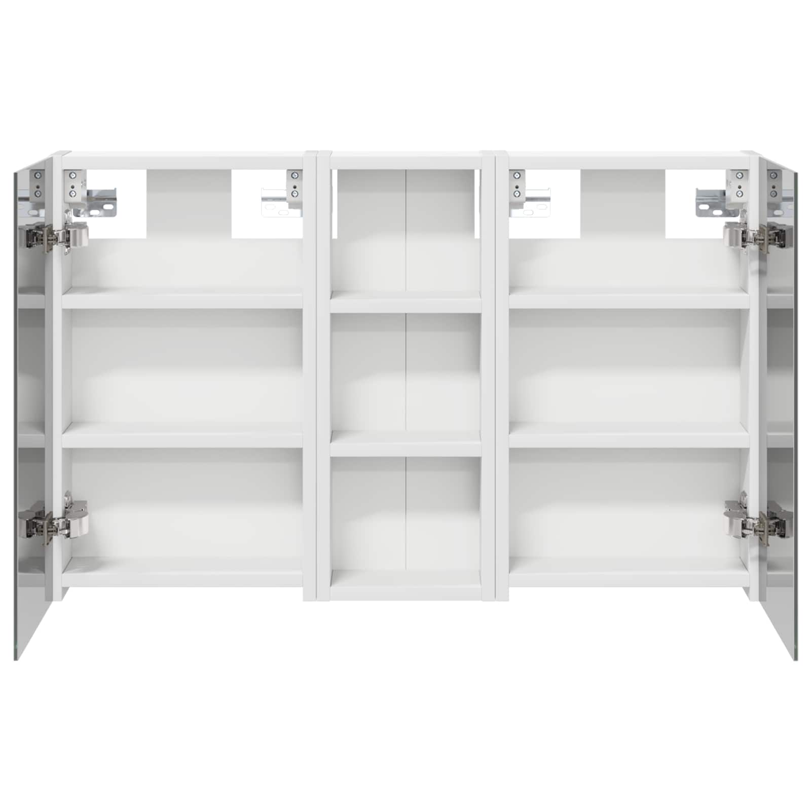 Badeværelsesskabsæt 3 pcs 80 x 10,5 x 50 cm Konstrueret træ