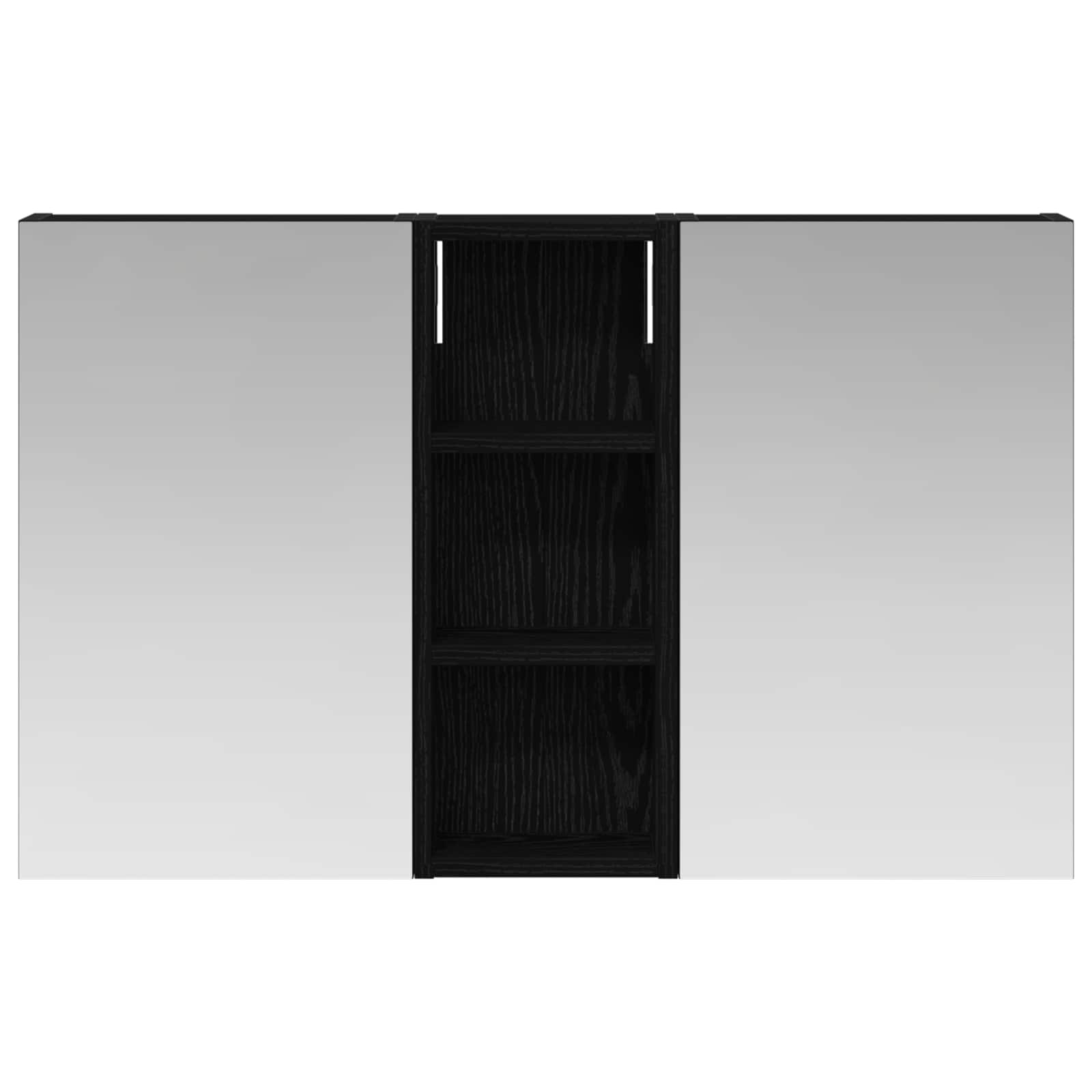 Badeværelsesskabsæt 3 pcs 80 x 10,5 x 50 cm Konstrueret træ