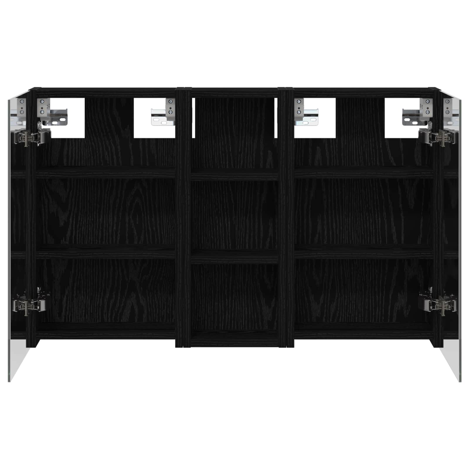Badeværelsesskabsæt 3 pcs 80 x 10,5 x 50 cm Konstrueret træ