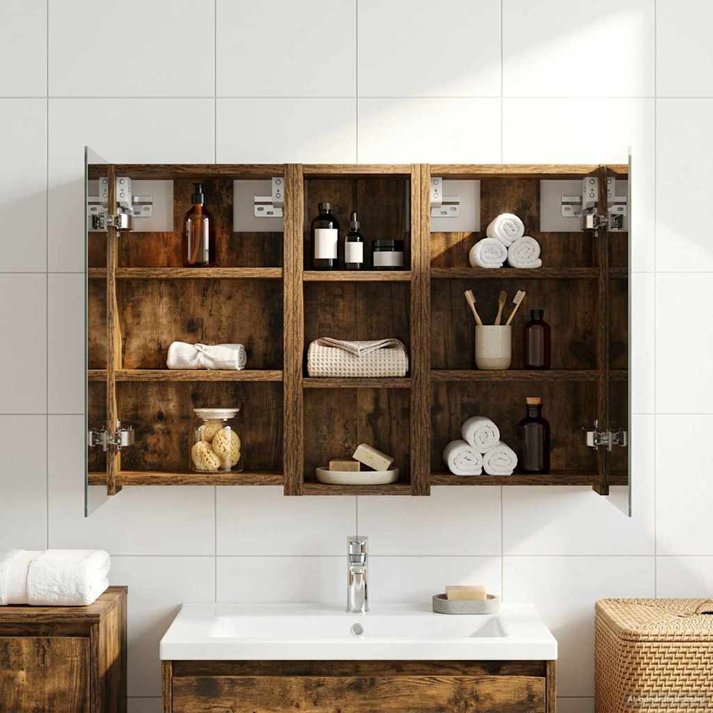 Badevrelsesskabst 3 stk. 80 x 10,5 x 50 cm Konstrueret tr
