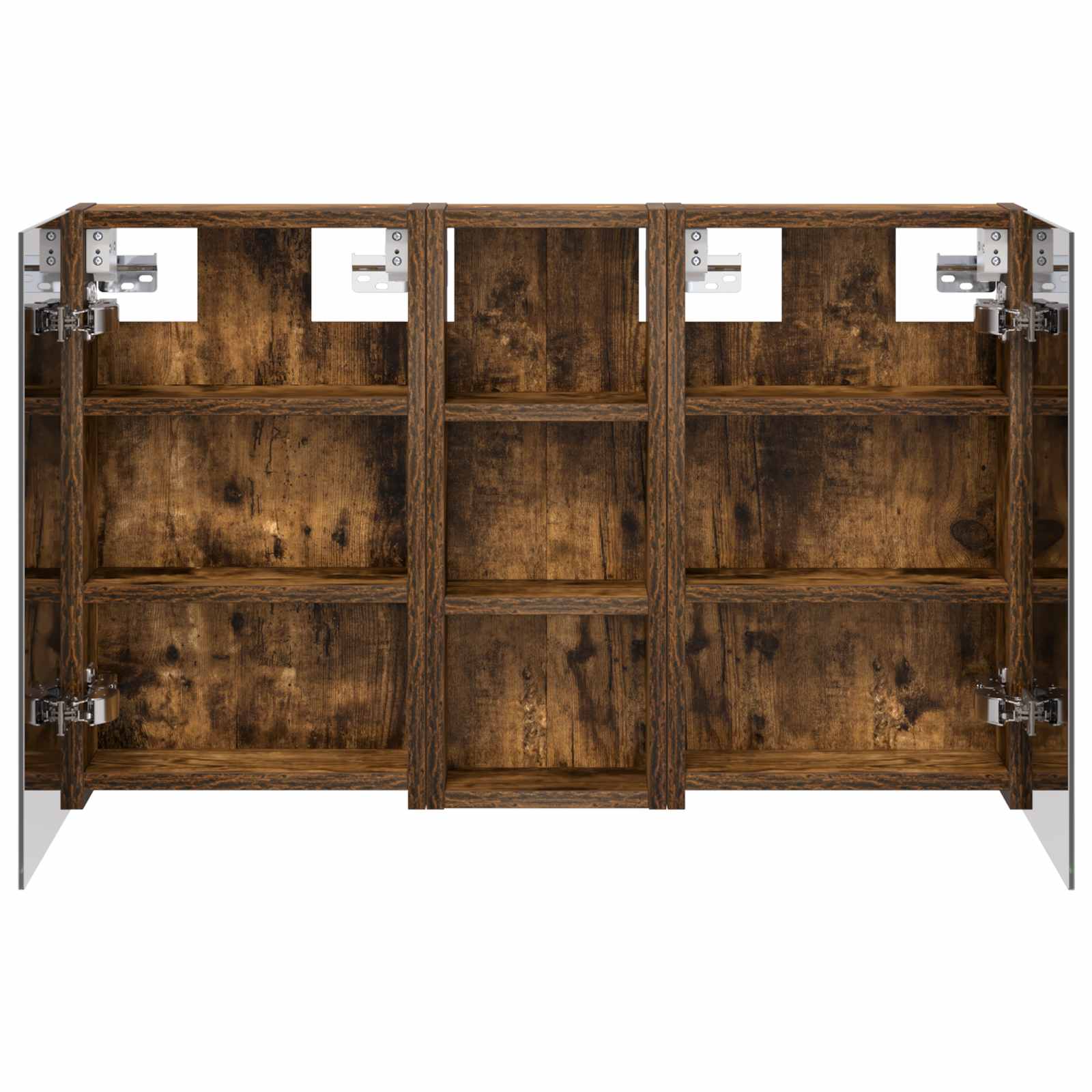 Badeværelsesskabsæt 3 pcs 80 x 10,5 x 50 cm Konstrueret træ