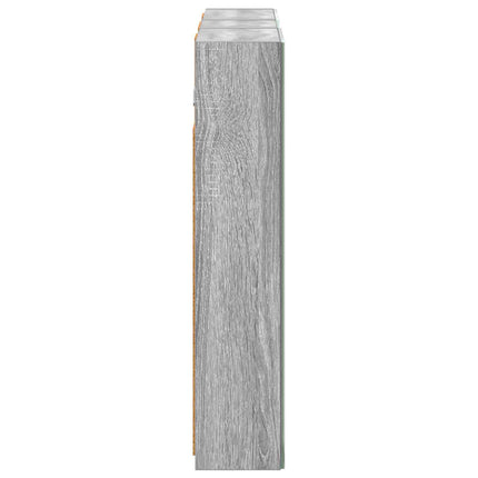 Badeværelsesskabsæt 3 stk. 80 x 10,5 x 50 cm Konstrueret træ