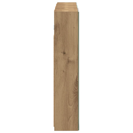Badeværelsesskabsæt 3 stk. 80 x 10,5 x 50 cm Konstrueret træ