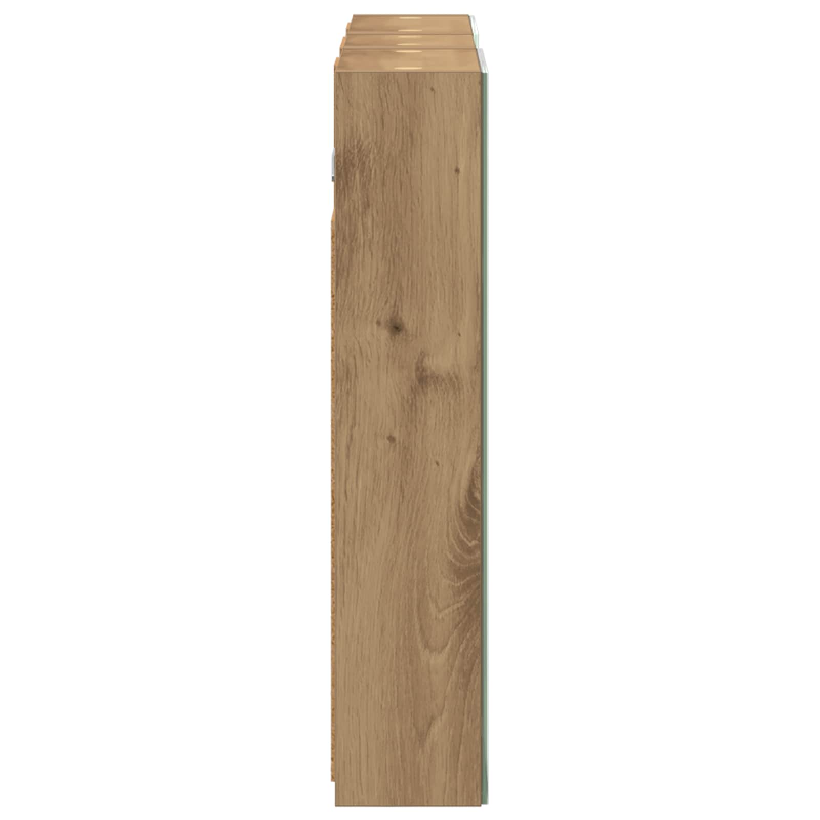 Badeværelsesskabsæt 3 pcs 80 x 10,5 x 50 cm Konstrueret træ
