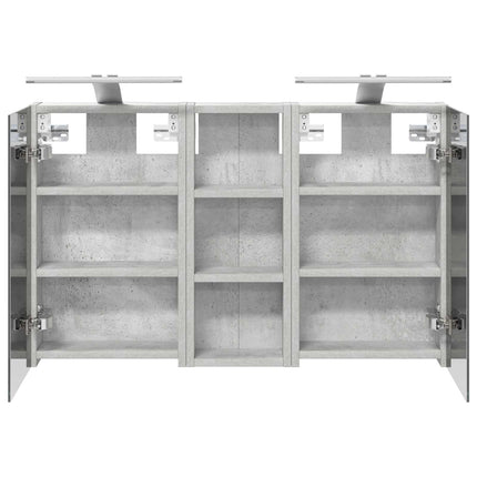 Badeværelsesskabsæt 3 stk. 80 x 10,5 x 50 cm Konstrueret træ