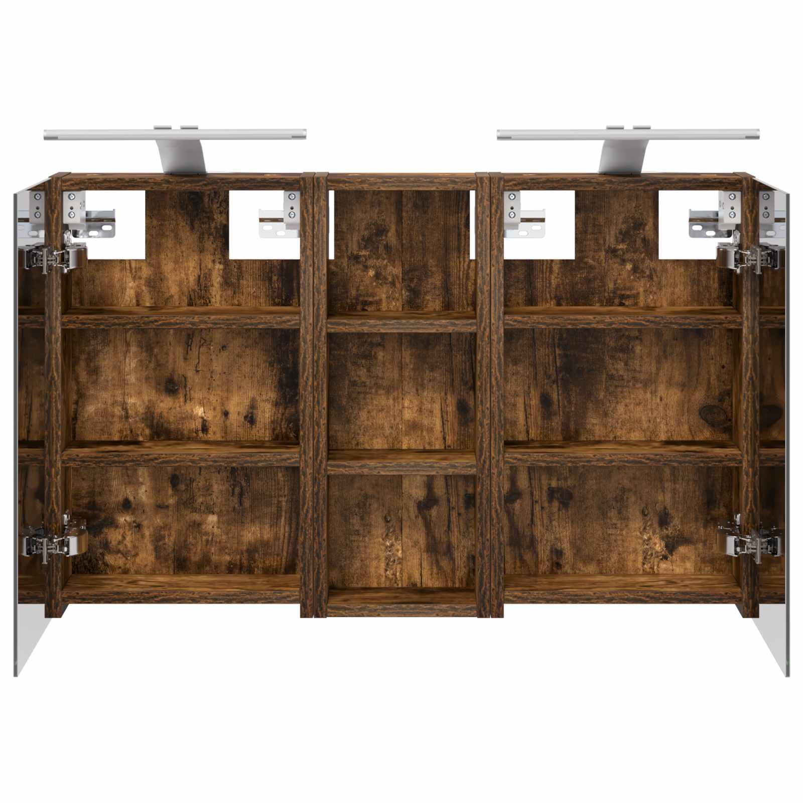 Badeværelsesskabsæt 3 pcs 80 x 10,5 x 50 cm Konstrueret træ