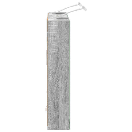Badeværelsesskabsæt 3 stk. 80 x 10,5 x 50 cm Konstrueret træ