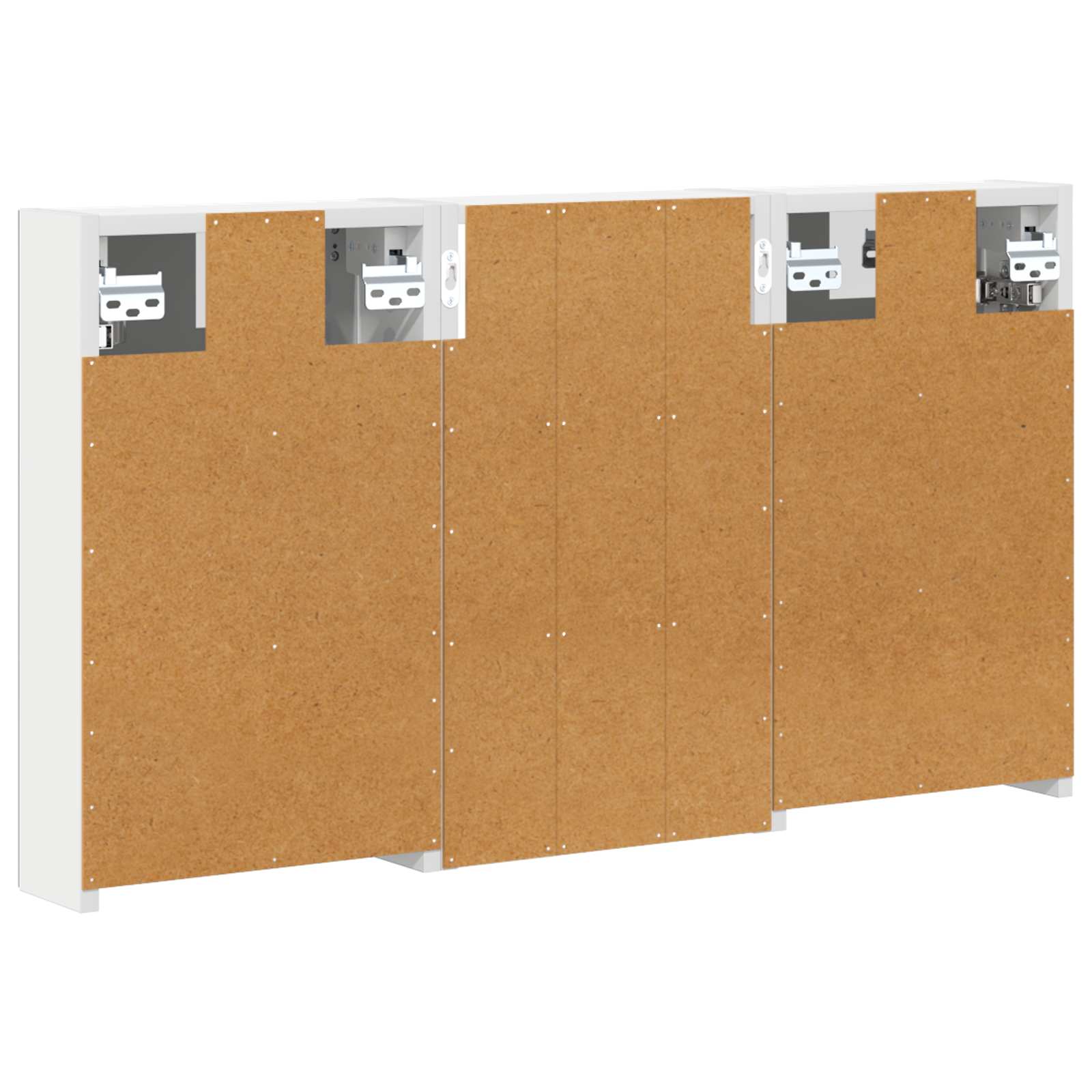 Badeværelsesskabsæt 3 pcs 90 x 10,5 x 50 cm Konstrueret træ