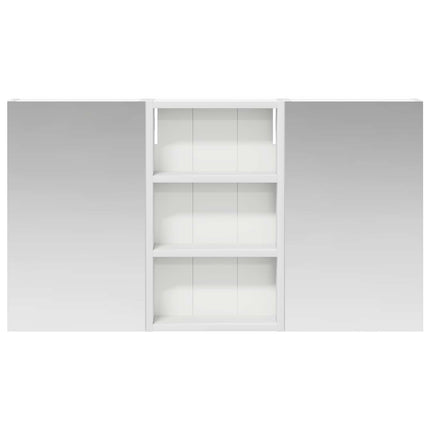 Badeværelsesskabsæt 3 stk. 90 x 10,5 x 50 cm Konstrueret træ
