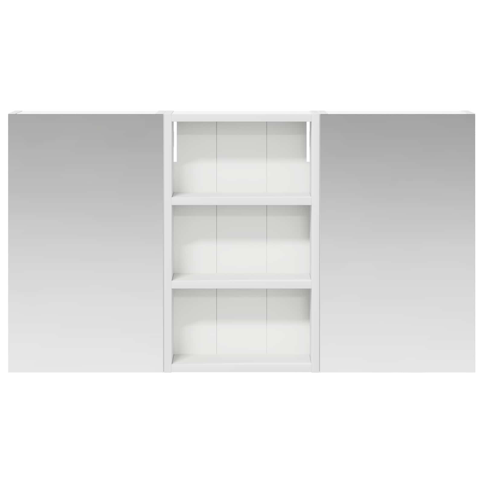 Badeværelsesskabsæt 3 pcs 90 x 10,5 x 50 cm Konstrueret træ