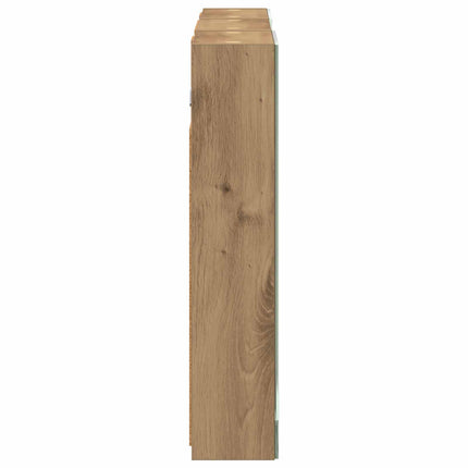 Badeværelsesskabsæt 3 stk. 90 x 10,5 x 50 cm Konstrueret træ