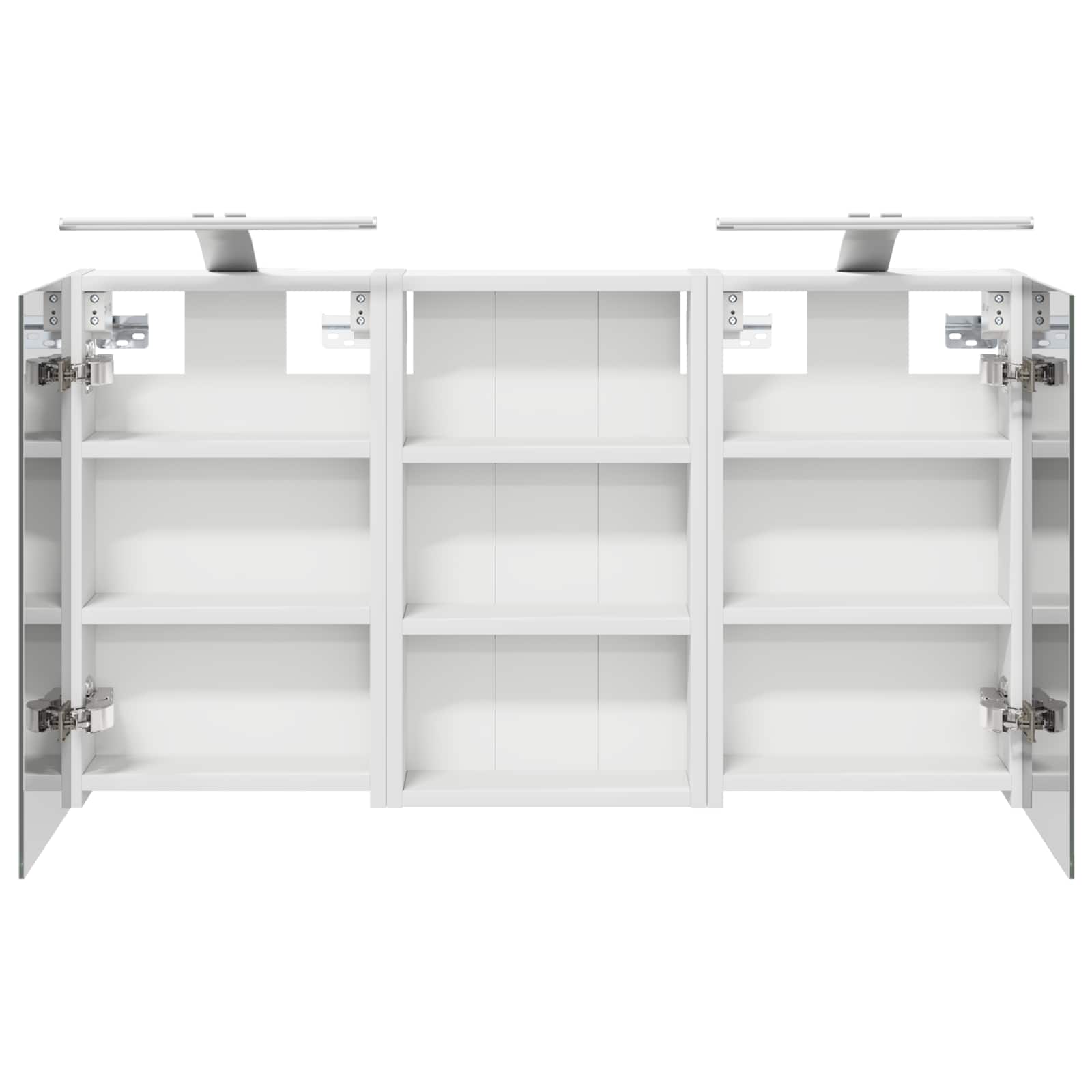 Badeværelsesskabsæt 3 pcs 90 x 10,5 x 50 cm Konstrueret træ