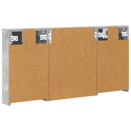 Badeværelsesskabsæt 3 stk. 100 x 10,5 x 50 cm Konstrueret træ