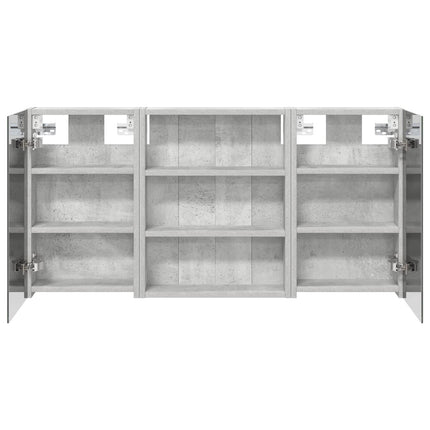 Badeværelsesskabsæt 3 stk. 100 x 10,5 x 50 cm Konstrueret træ