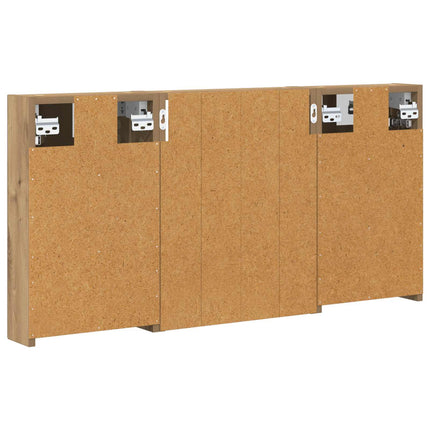 Badeværelsesskabsæt 3 stk. 100 x 10,5 x 50 cm Konstrueret træ