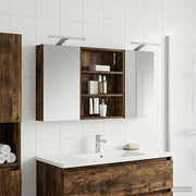 Badeværelsesskabsæt 3 pcs 100 x 10,5 x 50 cm Konstrueret træ