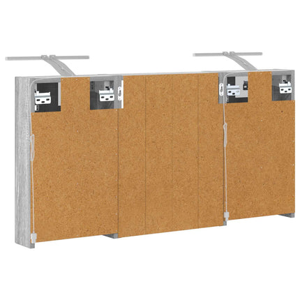 Badeværelsesskabsæt 3 stk. 100 x 10,5 x 50 cm Konstrueret træ