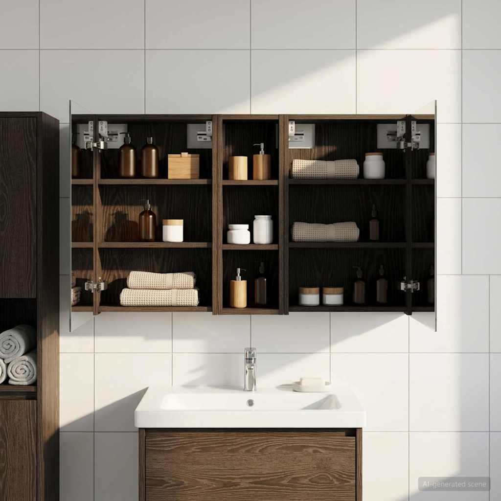 Badevrelsesskabst 3 stk. 100 x 10,5 x 60,5 cm Konstrueret tr