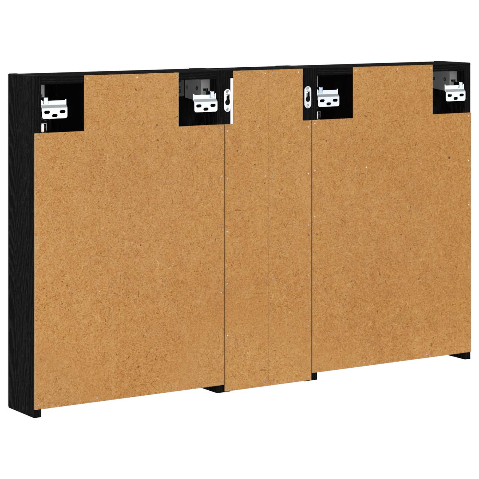 Badeværelsesskabsæt 3 pcs 100 x 10,5 x 60,5 cm Konstrueret træ