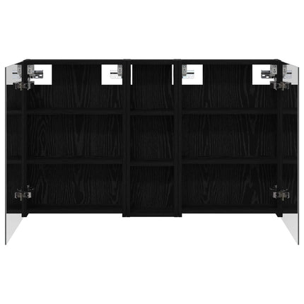 Badeværelsesskabsæt 3 stk. 100 x 10,5 x 60,5 cm Konstrueret træ