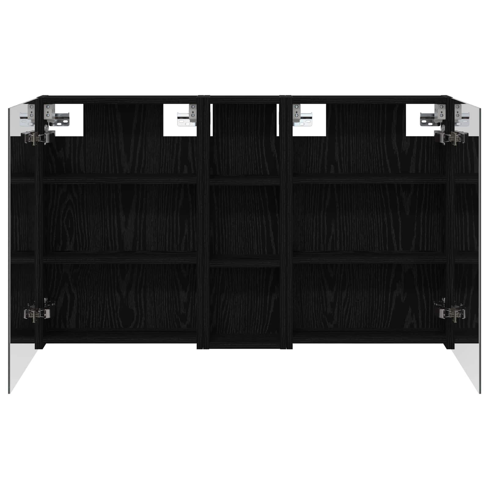 Badeværelsesskabsæt 3 pcs 100 x 10,5 x 60,5 cm Konstrueret træ