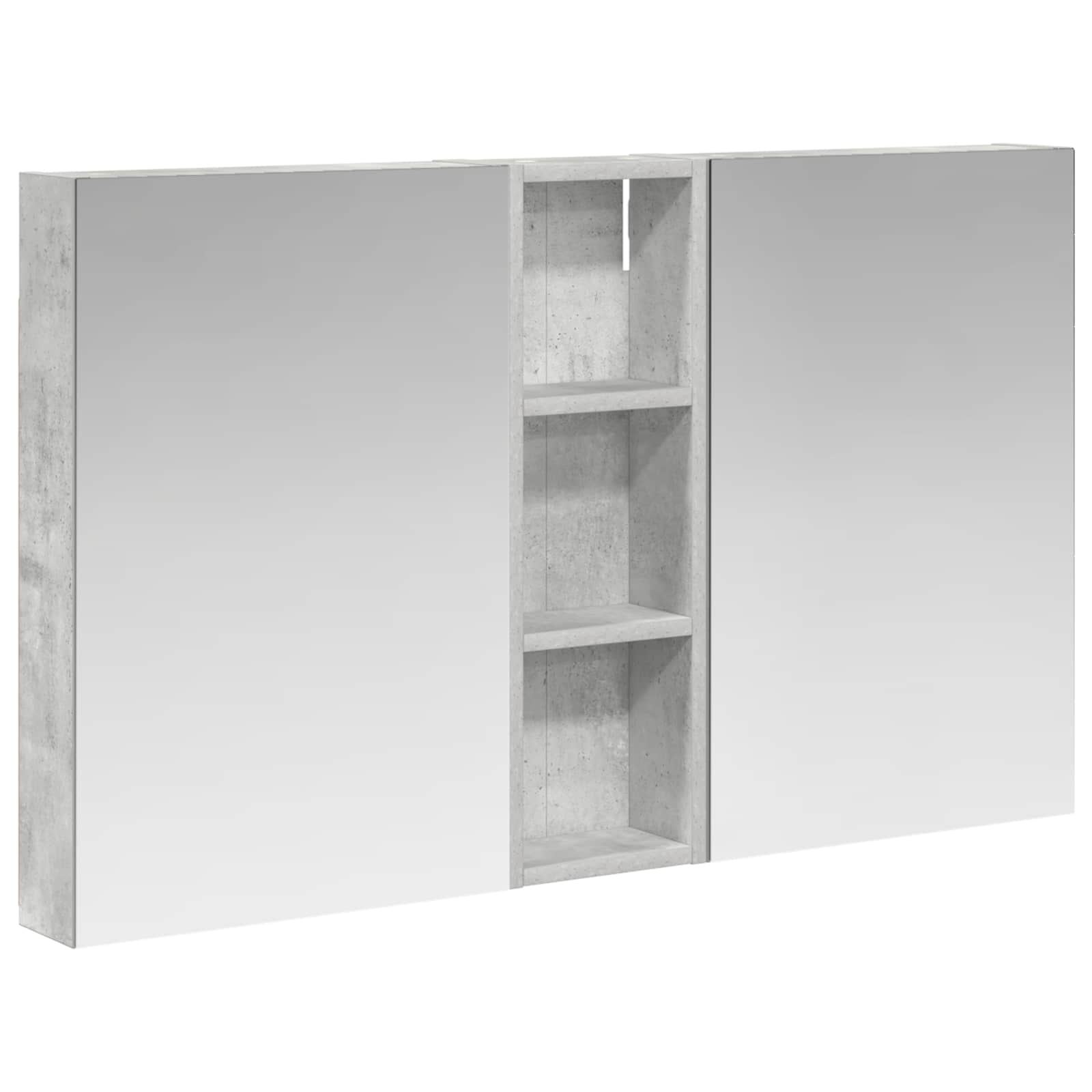 Badeværelsesskabsæt 3 pcs 100 x 10,5 x 60,5 cm Konstrueret træ